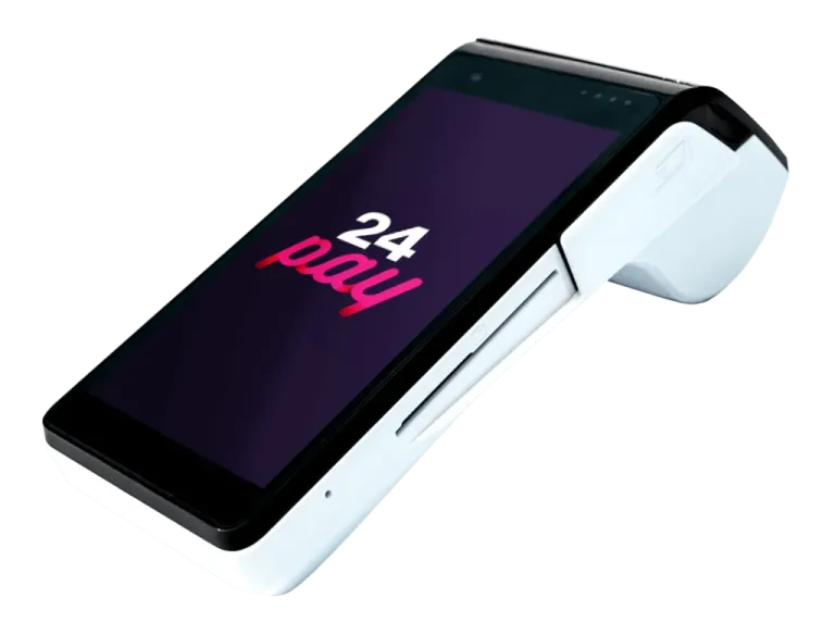 POS terminál Saturn 1000F2 s logom 24pay
