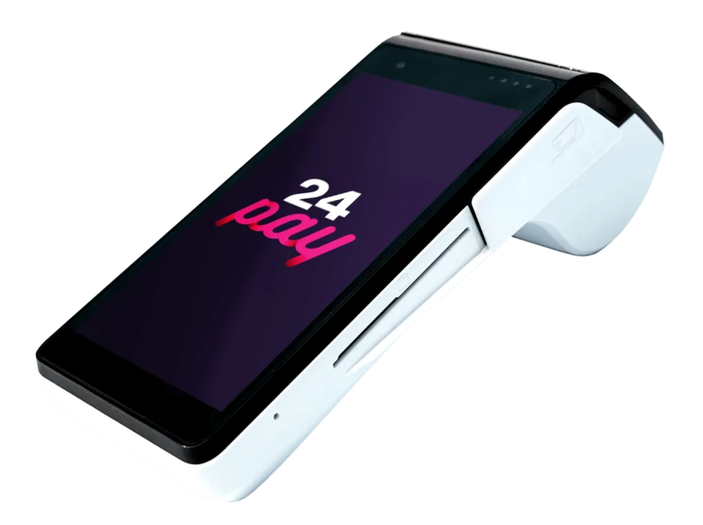POS terminál Saturn 1000F2 s logom 24pay