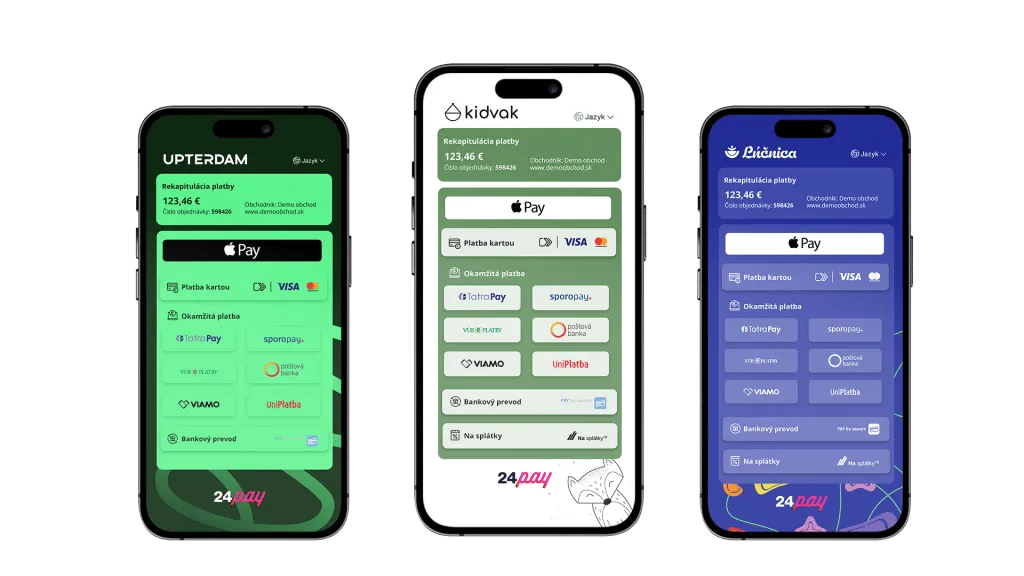 custom platobný formulár 24pay